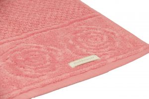 Махровое полотенце Розы R02 48х90 Розовое