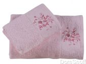 Комплект махровых полотенец Karna Viola Светло-розовый