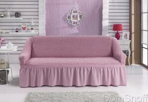 Чехол для дивана трехместный Bulsan Светло-розовый