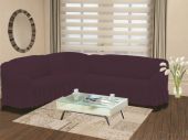 Чехол на диван угловой правосторонний Bulsan Фиолетовый