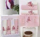 Комплект махровых полотенец Papilon Светло-розовый 4 шт