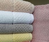 Махровое полотенце Snake SE03 30х50 Темное розовое