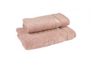 Банное махровое полотенце Perla P05 70х140 Темное розовое